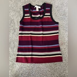 Jones New York multicolored sleeveless blouse